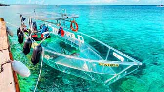 glass bottom boat tours in cancun